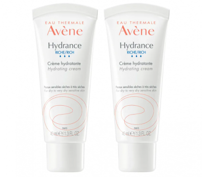 AVENE -  Hydrance Riche - Cr&egrave;me hydratante visage 2x40ml