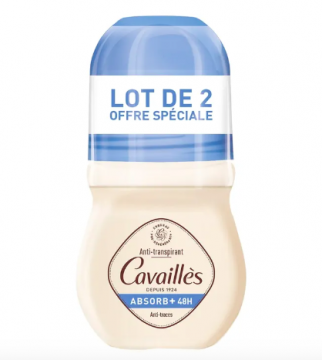 CAVAILL&Egrave;S - Absorb+ 48h deodorant anti-traces roll on 2x50ml