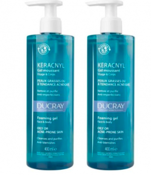 DUCRAY - KERACNYL - Gel moussant anti-imperfections 2X400ml