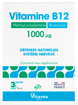 NUTRISANTE - Vitamine B12 1000&micro;g 90 Comprim&eacute;s