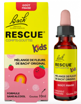 RESCUE - Bach Kids compte-gouttes go&ucirc;t fraise 10ml