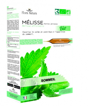 FLORA NATURA - Mélisse Bio Sommeil 20 x 15ml ampoules