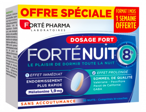 FORTE PHARMA - FORTE NUIT - Forté nuit 8h comprimés offre spéciale 30 comprimés