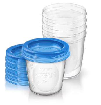 AVENT - Syst&egrave;me de conservation du lait maternel SCF619/05, 5x180ml