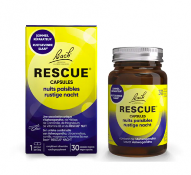 RESCUE - Bach capsules nuits paisibles d&egrave;s 12ans x30