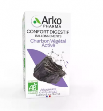 ARKOPHARMA - Arkog&eacute;lules charbon v&eacute;g&eacute;tal activ&eacute; bio 80 g&eacute;lules