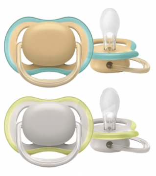 AVENT - Ultra air 2 sucettes orthodontiques silicone 0-6 mois
