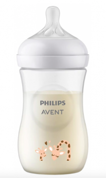 AVENT - Natural response biberon avec motif 260ml 1 mois et + - Mod&egrave;le : Koala