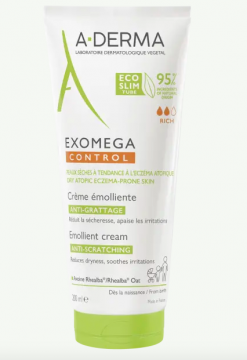 ADERMA - EXOMEGA CONTROL - Cr&egrave;me &eacute;molliente anti-d&eacute;mangeaisons 200ml