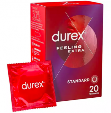 DUREX - Durex pr&eacute;servatifs feeling &eacute;xtra - 20 pr&eacute;servatifs