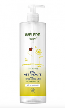 WELEDA - Baby eau nettoyante au calendula 3en1 sans parfum 400ml