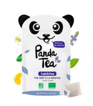 PANDA TEA - HABIBTEA th&eacute; vert &agrave; la menthe 28 sachets