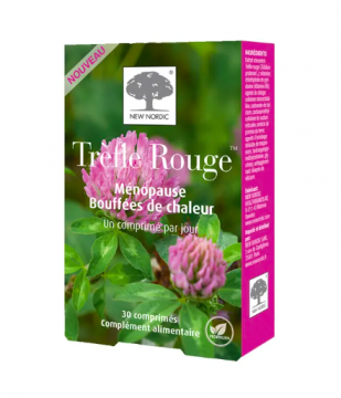 NEW NORDIC - Tr&egrave;fle Rouge - M&eacute;nopause Bouff&eacute;es de chaleur 30 comprim&eacute;s