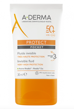 ADERMA - Protect Pocket fluide invisible tr&egrave;s haute protection 30ml