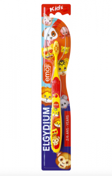 ELGYDIUM - Kids brosse &agrave; dents souple 2/6 ans &eacute;moji