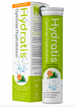 HYDRATIS - Pastilles d'hydratation citronnelle gingembre 20 pastilles