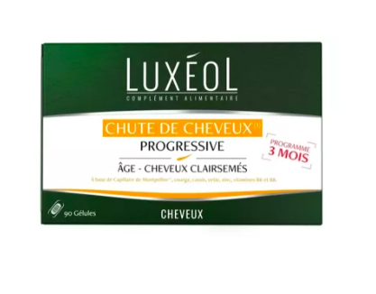 LUXEOL -  Chute de cheveux progressive - 90 g&eacute;lules