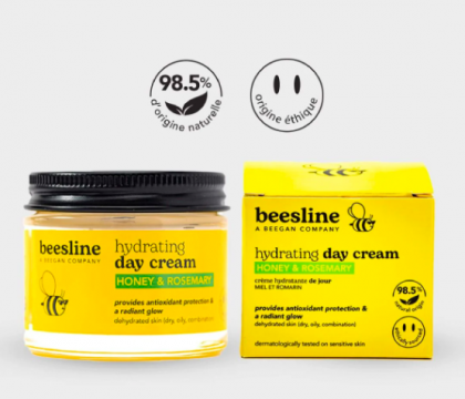 BEESLINE - Cr&egrave;me hydratante de jour au miel et romarin 50ml