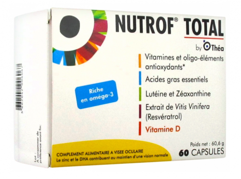 THÉA NUTROF TOTAL - Complément alimentaire a visee oculaire 60 capsules