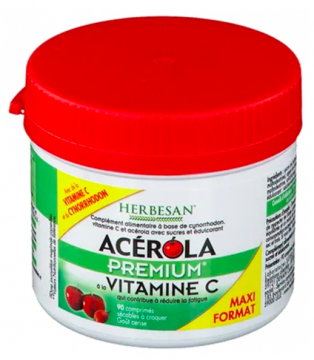 HERBESAN - Ac&eacute;rola premium 90 comprim&eacute;s