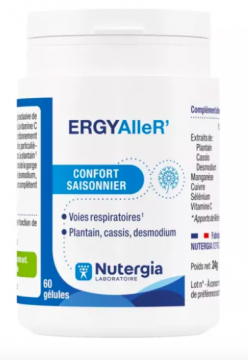 NUTERGIA - ErgyAlleR&rsquo; Confort Saisonnier 60 g&eacute;lules