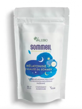 VALEBIO - Sommeil - m&eacute;latonine lib&eacute;ration prolong&eacute;e 30 g&eacute;lules