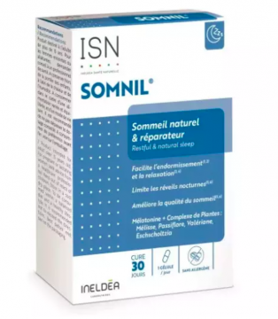 INELDEA - ISN - Somnil - Sommeil Naturel & Réparateur 30 gélules
