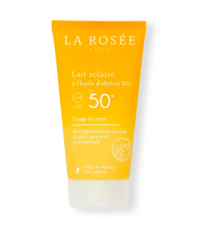 LA ROSEE - Lait Solaire &agrave; l'Huile d'Abricot Bio SPF50+ 150 ml