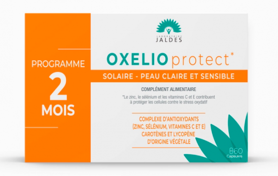 LABORATOIRE JALDES - Oxelio Protect - compl&eacute;ment alimentaire solaire peau clair et sensible 60 capsules 2 mois