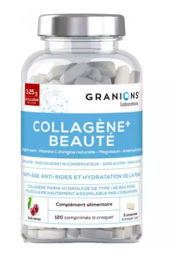 GRANIONS - Collagène+ Beauté goût cerise 120 comprimés