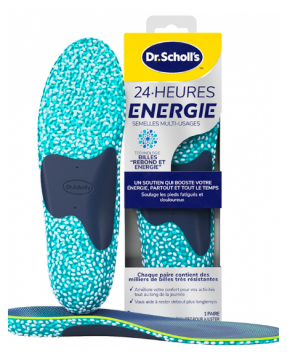 SCHOLL - 24H &eacute;nergie semelles multi-usages 1 paire taille : S : 35 &agrave; 40