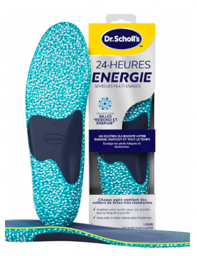 SCHOLL - 24H &eacute;nergie semelles multi-usages 1 paire taille : L : 40 &agrave; 47,5
