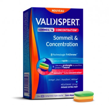 VALDISPERT- Sommeil & concentration 24 comprim&eacute;s