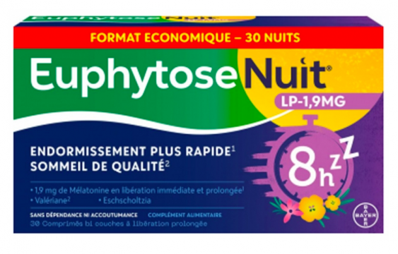 EUPHYTOSE - Nuit LP 1,9 mg 30 comprimés