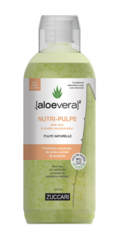 ZUCCARI - ALOEVERA - NUTRI-PULPE go&ucirc;t p&ecirc;che blanche 500ml