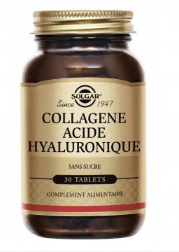 SOLGAR - Complexe Collag&egrave;ne & Acide Hyaluronique 30 comprim&eacute;s
