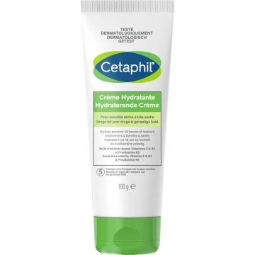 CETAPHIL - Cr&egrave;me Hydratante - Visage et Corps - Peaux S&egrave;ches &agrave; Tr&egrave;s S&egrave;ches, 100g