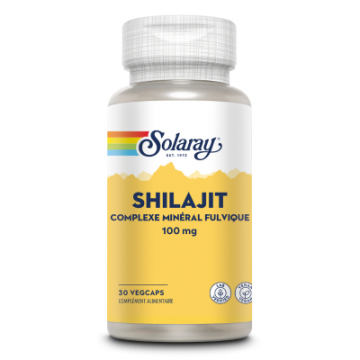 SOLARAY - Shilajit - Complexe Min&eacute;ral Fulvique 100mg 30 capsules