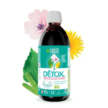 SANTE VERTE - D&eacute;tox Bio - 5 &eacute;monctoires solution buvable 500ml