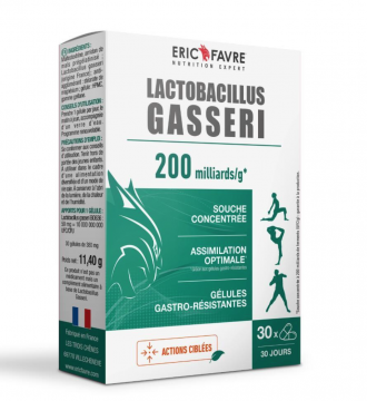 ERIC FAVRE - Lactobacillus Gasseri, souche dos&eacute;e &agrave; 200 milliards / Gr 30 g&eacute;lules