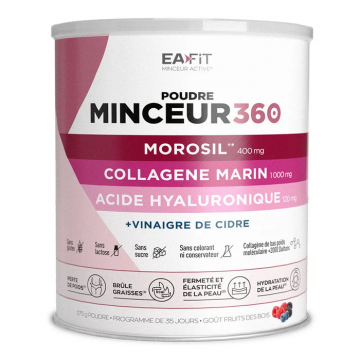 EAFIT - Minceur 360 - Morosil, Collag&egrave;ne Marin, Acide Hyaluronique, Poudre 275g