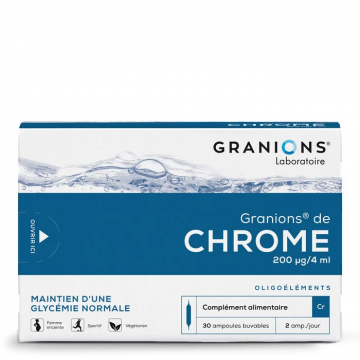 GRANIONS - Granions de Chrome - 200 micro g/4ml 30 ampoules