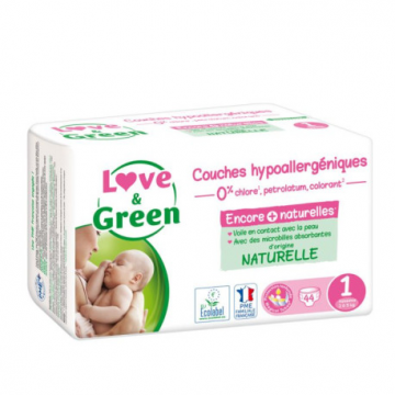 LOVE & GREEN - Couches Hypoallerg&eacute;niques T1 x 44