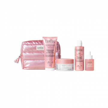 LUX&Eacute;OL - Trousse Routine Brillance - shampoing 200ml + masque 200ml + soin 200ml + huile 200ml + trousse Offerte
