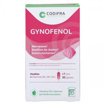 CODIFRA-  Gynofenol - M&eacute;nopause Bouff&eacute;es de chaleur Sueurs nocturnes 30 g&eacute;lules