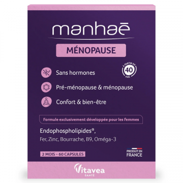 MANHAE - M&eacute;nopause - 60 capsules 2 mois