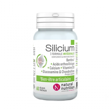 NATURAL NUTRITION - Silicium Formule int&eacute;grale - Bien-&ecirc;tre articulaire 60 g&eacute;lules