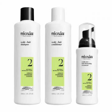 NIOXIN - Kit System 02 Fid&eacute;lit&eacute; - Soin Densifiant Cheveux naturels et tr&egrave;s clairsem&eacute;s Chute avanc&eacute;e 700ml