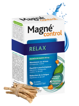 NUTREOV - MAGN&Eacute; CONTROL - Relax Magn&eacute;sium Marin 300mg 30 comprim&eacute;s
