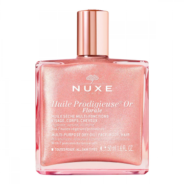 NUXE - Huile Prodigieuse Or Florale - Huile s&egrave;che multi-fonctions visage corps cheveux 50ml